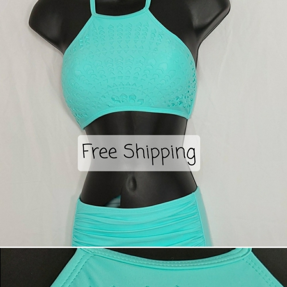 Beautiful light Blue Halter Bikini